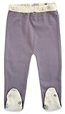 Finn + Emma Baby Girl Organic Cotton Footed Pants 6-9m - Dark Purple by Finn + Emma [並行輸入品]