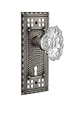 Nostalgic Warehouse Craftsman Plate with Keyhole Chateau Knob Passage - 2.375 Antique Pewter [並行輸入品]