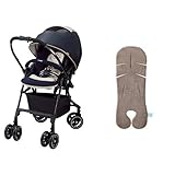 【セット買い】【Amazon.co.jp限定】 コンビ ベビーカー メチャカル オート4キャス ネイビー+1秒タオル マルチフィットシート QJ ブラウン