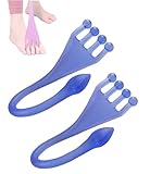 SAKIRABITO 足指トレーニングチューブ 2個セット 足裏 足底 ストレッチ エクササイズ レッグチューブ (ブルー)