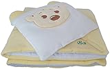 EXCLUSIVE WARM VELOUR NEWBORN Swaddle Wrap Blanket, duvet, Sleeping Bag, Snuggle (Cream)