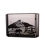 Meydaティファニー79796 Bear Creek Folding暖炉画面、49.5 " W x 30 " H