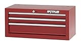 Waterloo Shop Series 26 in. Red 3 Drawer Intermediate Chest by Waterloo