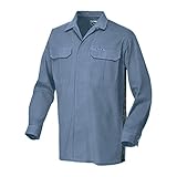 SOWA(ソーワ) 脇メッシュ立衿オープンシャツ 65035    ブルーグレー L