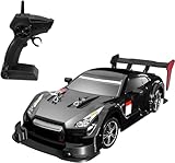 【tr nd】ドリフトカー リモコン ドリフトカー 1/16 リモコンカー 高速四輪駆動 ドリフト おもちゃ ギフト リモコン レーシングカー (ブラック)