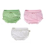 3個入り快適なコットンショーツトレーニングパンツ( age0 – 2 )通気性女の子ショーツ