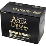アクアドリーム 国産車 充電制御車対応バッテリー GOLD BATTERY GB 115D31R (互換/95/115D31R) メンテナンスフリータイプ AQUA DREAM