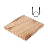 ポータブル外部 CD DVD + ドライブ USB3.0 Type-C DVD プレーヤープラスチック木製仕上げカバー信頼性が高く効率的な外部ディスクドライブ