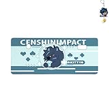 原 マウスパッド ガイア 高精度ゲーミングマウスパッド 非スリップ天然ゴム底 キャラクタープリント プレイ体験を向上 オフィス 家庭用 プレゼントに 無料キーホルダー付 30×80cm