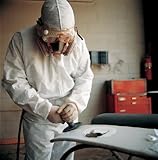 Kleenguard ® a30通気性スプラッシュ&パーティクル保護Coveralls – 4 x l Kleenguard Extraホワイトカバーオールファスナー