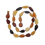 Natural Baltic Amber Teething Necklace in Multi Color (Unpolished) 11 - 11.5 by Cherished Moments