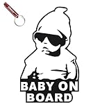 SARA STORE(サラ ストア) セーフティーサイン baby on board 赤ちゃんが乗ってます baby in car カー ステッカー キーホルダーホイッスル セット (A)