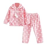 ラブリードット暖かい秋と冬のパジャマのファッション女の子のパジャマ