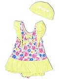 (アナップキッズ) ANAP KIDS 花柄ｘﾌﾘﾙ　水着 90cm イエロー