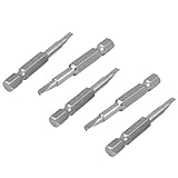 Uxcell　トライアングルドライバービット　グレー　三角　2.7mm　グレー　50mm　金属　50g