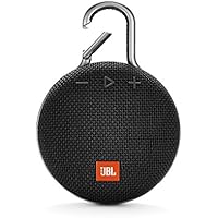 JBL CLIP3 Bluetoothスピーカー IPX7防水/パッシブラジエーター搭載/ポータブル/カラビナ付 ブラック JBLCLIP3BLK 【国内正規品/メーカー1年保証付き】