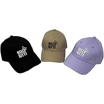 Amazon | [株式会社トモクニ] ハローキティ ロゴ刺繍 キャップ