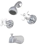 8 "双方向タブ&シャワーバルブ、with無水式カートリッジ、クローム仕上げ – by Plumb USA