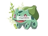 5 " Bulbasaur Pokemon Go Repositionable Peelセルフスティックビニール壁デカールステッカーアートホームデコレーション子供部屋Grass Ivysaur Evo