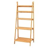 ドウシシャ オープンシェルフ ブラウン 5段(幅60cm) 完成品 折りたたみラック 木製 5段 KE6014-5BR