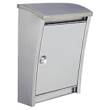 Penne(ペンネ) ポスト 郵便受け おしゃれ スティーリーポスト ポスト シルバー レバー シルバー