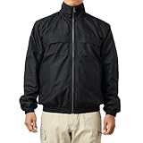 [ボグゼ] ウィンドブレーカー 作業服 ジャンパー 軽量 マイクロブルゾンEX ﾌﾞﾗｯｸ