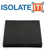 アイソレートイットソルボセイン振動防止スクエアパッド70デューロ( 0.50インチ厚4 " x 4 " ) 2 - Pack