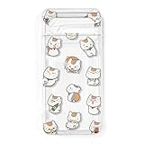 TEXTURE SNOW Google Pixel 7a 用 透明 ケース 夏目友人帳 ニャンコ先生 漫画 キャラクター ファッション かわいい 落下防止 お手入れ簡単 持ちやすい 軽量 レンズ保護 携帯ケース (Google Pixel 7a 用)