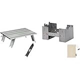 【Amazon.co.jp限定】 ジージーエヌ(G.G.N.) アルミロールテーブル 折りたたみ 軽量 コンパクト キャンプ アウトドア 収納袋付き