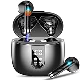 【2025革新版 Bluetooth5.4 イヤホン】ワイヤレスイヤホン ブルートゥース イヤホン ENCノイズキャンセリング 最大40時間連続再生 Hi-Fi音質 タッチ操作 自動ペアリング Type-C急速充電 小型軽量 IPX7防水 片耳/両耳対応 スポーツ/通勤通学/WEB会議 (ブラック)