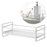 ディスペンサーラック シャワーラック ディスペンサーホルダー バスラック ディスペンサースタンド 1段 ミスト ホワイト 02234