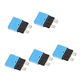 Dolity 5個入り　28V/15A　リセッタ可能　ミニ　ブレード　ヒューズ　遮断器　ブレーカー　交換性　便利性　高性能　安定性