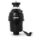 cleesink 3 / 4 HP高トルクディスポーザー、キッチンゴミ処理、0.75馬力、DCモーター