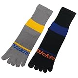 ディッキーズ5本指ロークルーソックス 2足入り D-3232 F