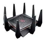 ASUS WiFi 無線 ゲーミングルーター AC5300 11ac 2167+2167+1000Mbps トライバンド GT-AC5300 【最大24台 4LDK 3階建 PS4 対応】