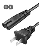 2 Prong AC Power Cord for ONN 100008736, JBL PartyBox 100 200 300 1000 310 710 On-The-Go Bluetooth Speaker, ION Game Day Party Wireless Speaker Replacement Charger Supply Charging Cable