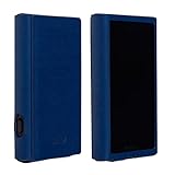 MITER ケース ソニー ウォークマン Sony Walkman NW-A307 A306 A303 A300 用 手作りのイタリア製 PU レザー カバー Case Cover for A300 (Navy)