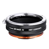 【新型】K&F CONCEPT マウントアダプター FD-M4/3 IV マニュアルフォーカス キヤノン対応FD FLマウントレンズ → マイクロフォーサーズマウント装着 艶消し仕上げ 反射防止 無限遠実現【メーカー直営店】