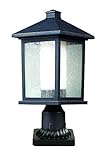 Z-Lite 524PHM-PM One Light Bronze Post Mount MesaCollection [並行輸入品]