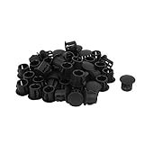 uxcell ロック穴プラグ　ホールプラグ　穴カバー SKT-10タイプ 10mmパネル穴径 スナップ 45個入り