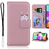 Oppo Reno7 A / Reno9 A ケース 手帳型 OPG04 au A201OP CPH2353 SIMフリー ワイモバイル 楽天モバイル 全対応 おっぽ りの7A ネノ9A 手帳ケース オッポリノ7A カバー 携帯ケース oppo case スマホケース 携帯カバー 肌触り良い革 柔らかいTPUケースカード収納 カードホルダー ベルトマグネット スタンド機能 ウサギ ゴールドピンク