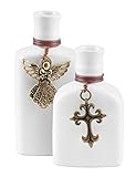Religious Angel & Cross Decorative Vase - Set of 2 [並行輸入品]