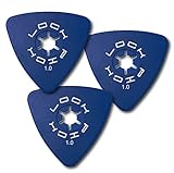 LOCK PICK ギターピック なくさないピック ピックホルダー ピックケース 紛失防止ピック (青 1.0ｍｍ 3枚入り)