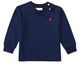 ラルフローレン クラシック長袖シャツ 純正ギフトボックス入り (12ヶ月(70-80cm), ネイビー(簡易包装)) [並行輸入品]