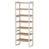 シューズラック(下駄箱/収納棚) 6段 幅45cm 木製 スリム 高さ調節可 フック/可動棚付き アイボリー 【代引不可】 生活用品 インテリア 雑貨 インテリア 家具 収納家具 シューズラック シューズボックス top1-ds-13153