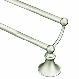 24" Glenshire Brushed Nickel Double Towel Bar-BR NICKEL DBL TOWEL BAR (並行輸入品)