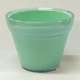 イタリア製樹脂ポット(植木鉢 プランター) ジェリー 20cm 穴無し ライトグリーン(緑) 〔ガーデニング用品 園芸〕