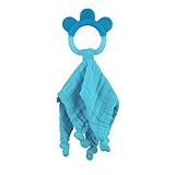 iplay Dream Window Organic Blankie Teether (Aqua-3mo+) by i play.