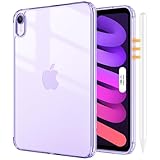 ProCase iPad Mini A17 Pro 第7世代 2024 Mini6 ケース 2021 8.3インチ クリアケース 透明 保護カバー 軽量 スリム 耐衝撃 適用機種：iPad Mini A17 Pro 第7世代 2024（A2993 / A2995 / A2996）、Mini 第6世代 2021（A2567 / A2568 / A2569） - クリアパープル