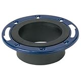 ANVIL INTERNATIONAL 52228 4" x 3", ABS/DWV Closet Flange With Adjustable stable Metal Ring, Spigot, 